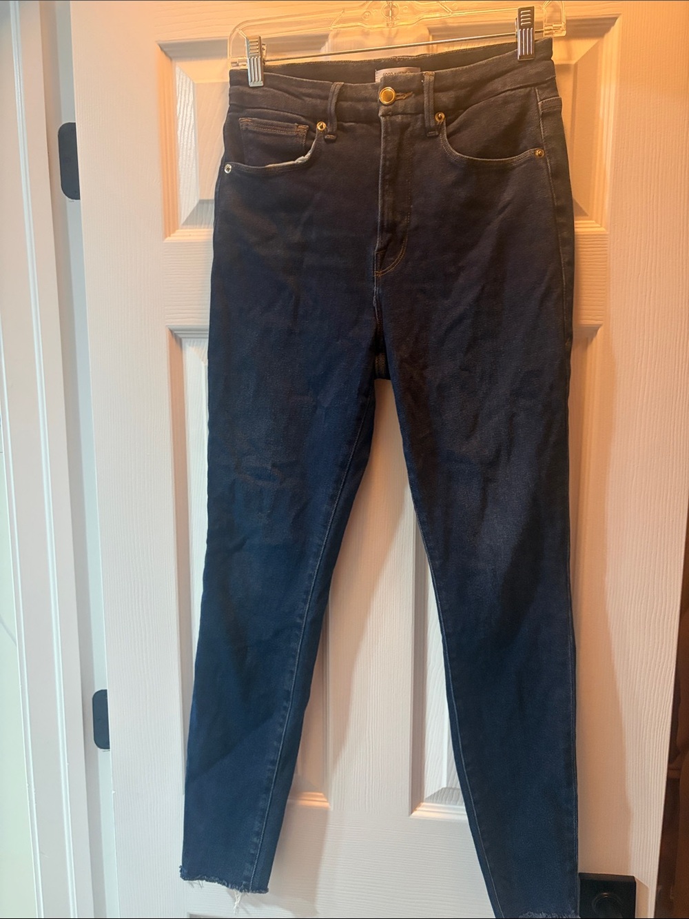 Good American Dark Indigo High-Rise Skinny Jeans